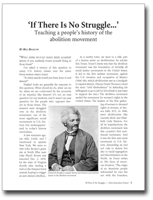 Teaching the Abolition Movement (Lesson) | Zinn Education Project